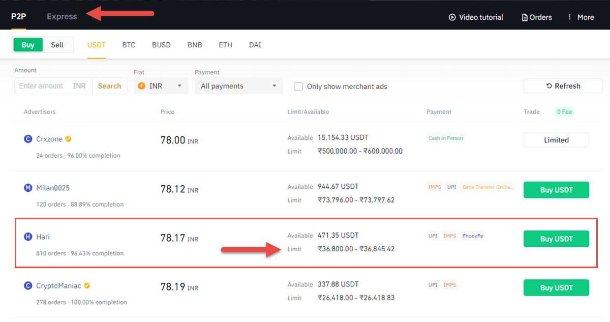 Binance P2P 1