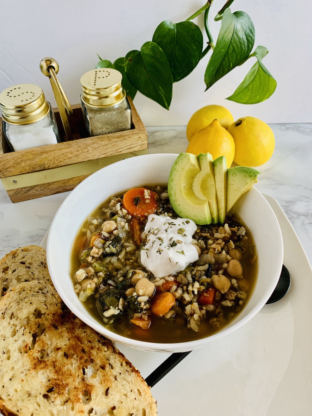 Lemon and Wild Rice Soup