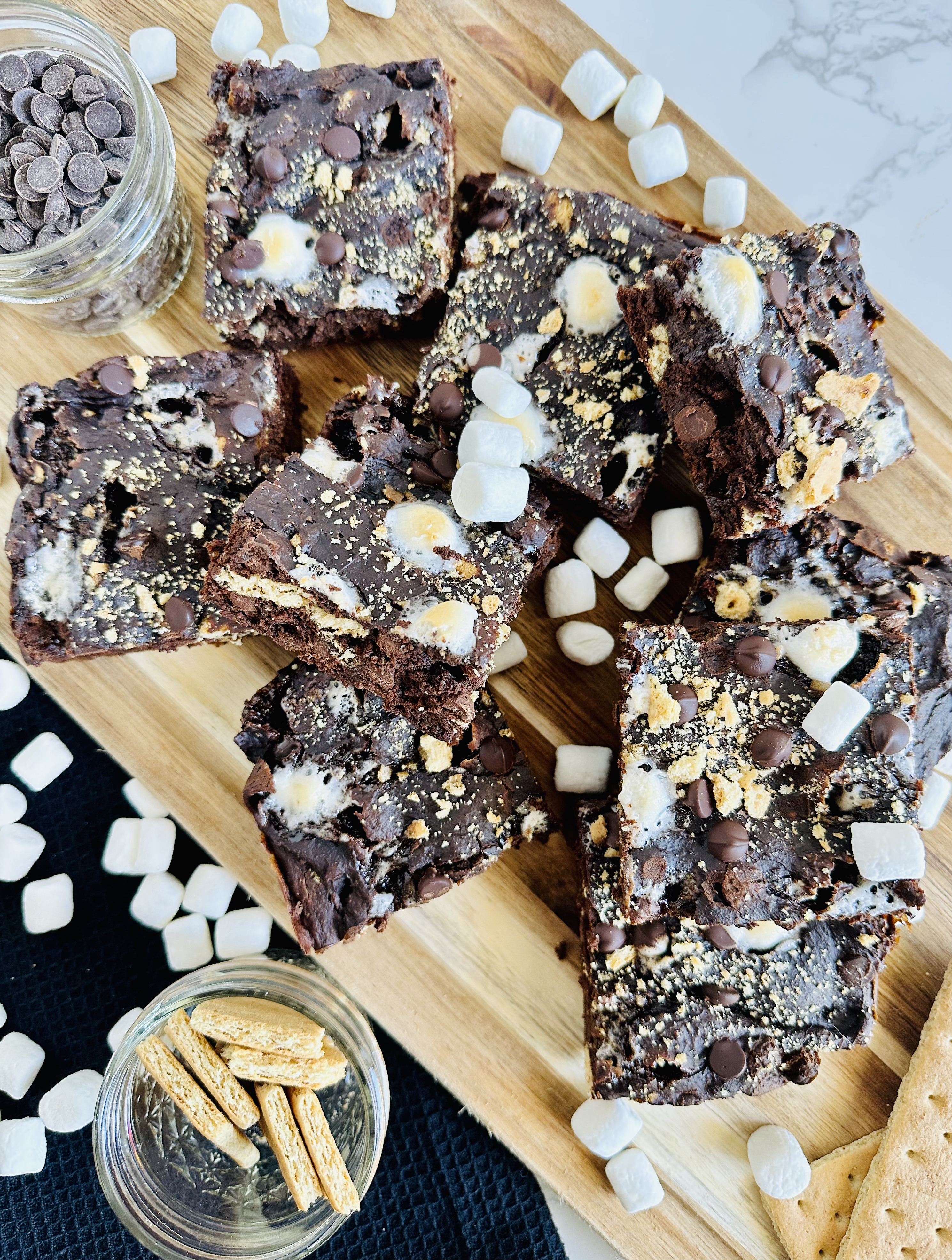 Vegan S'mores Brownies