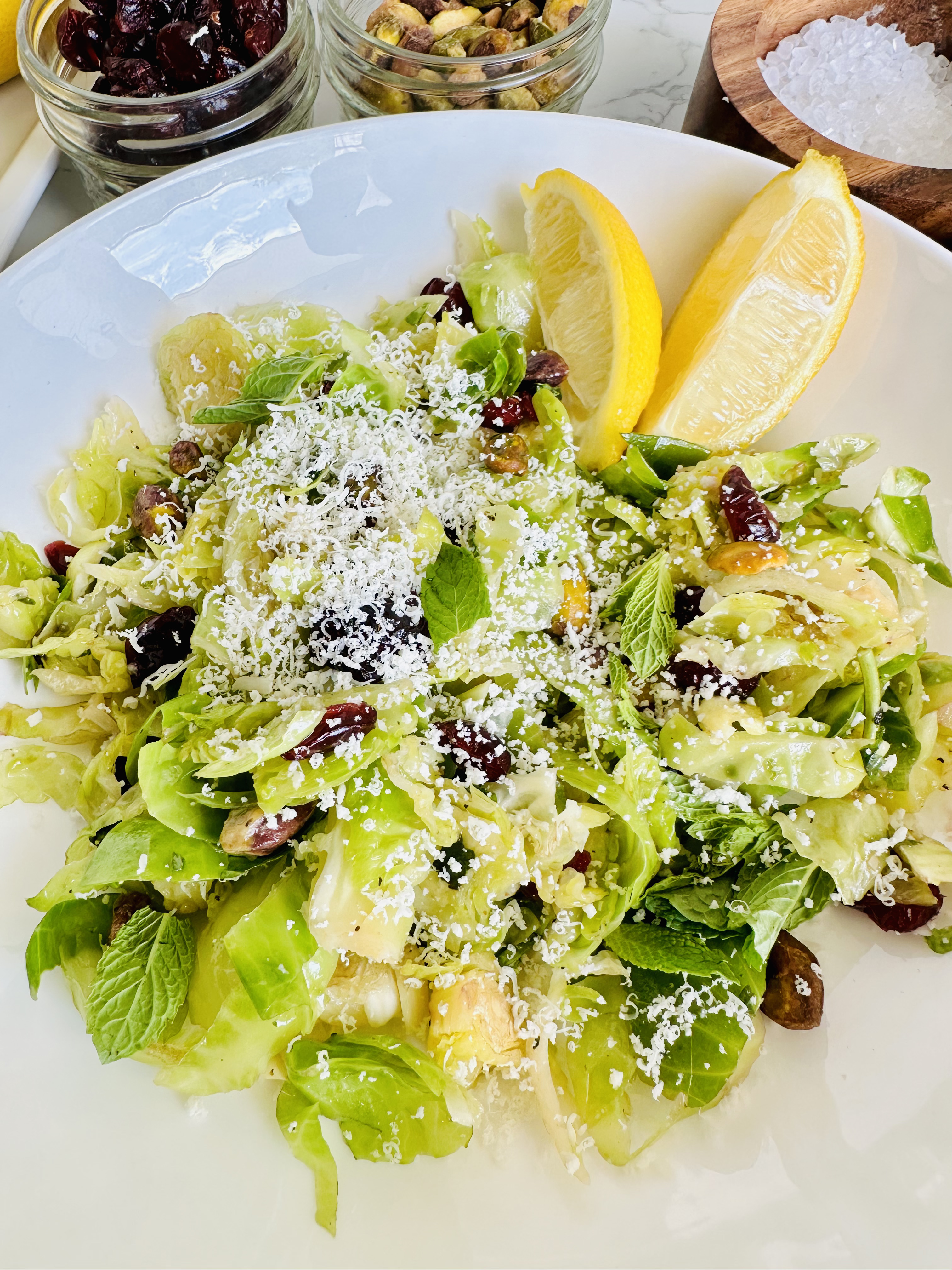 Lemon Brussel Sprout Salad