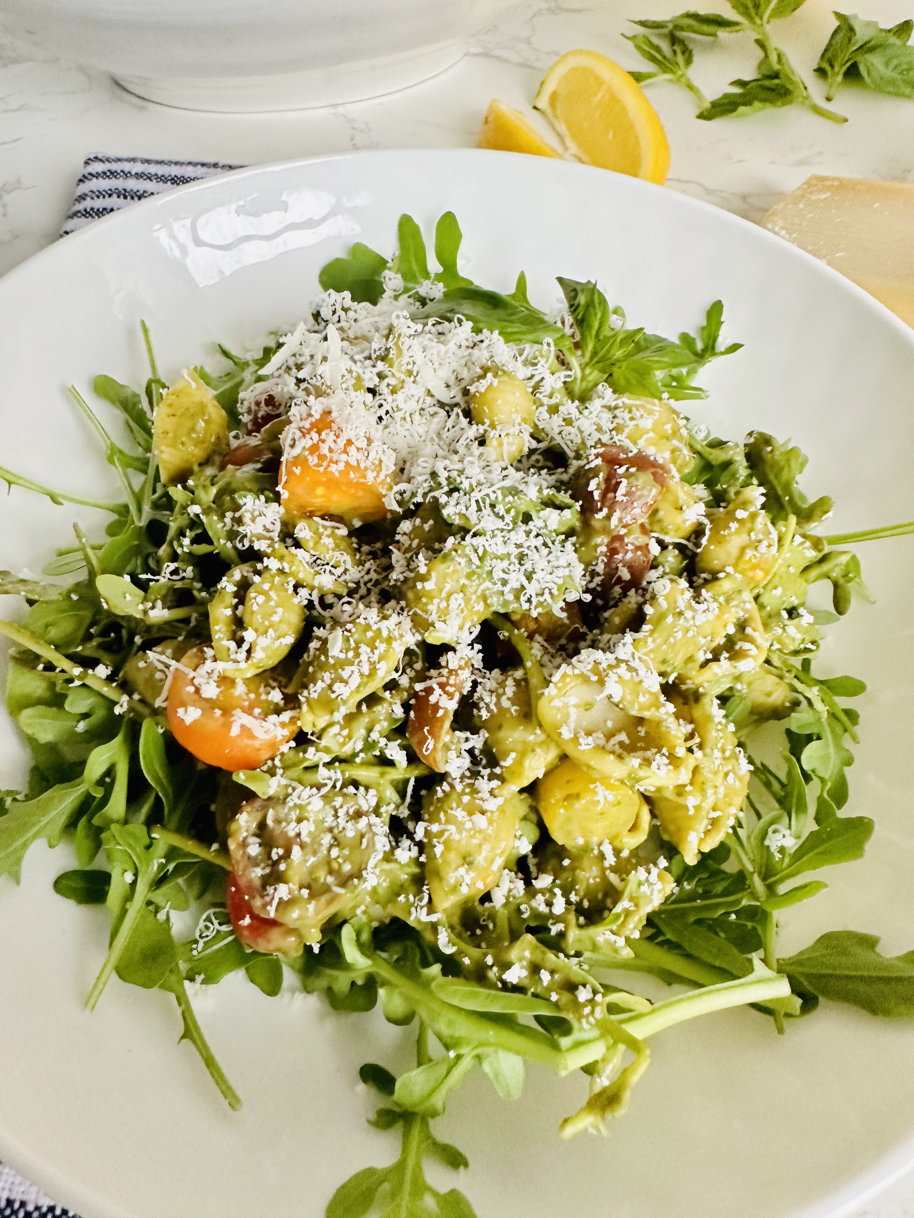 Vegetable Pasta with Pesto