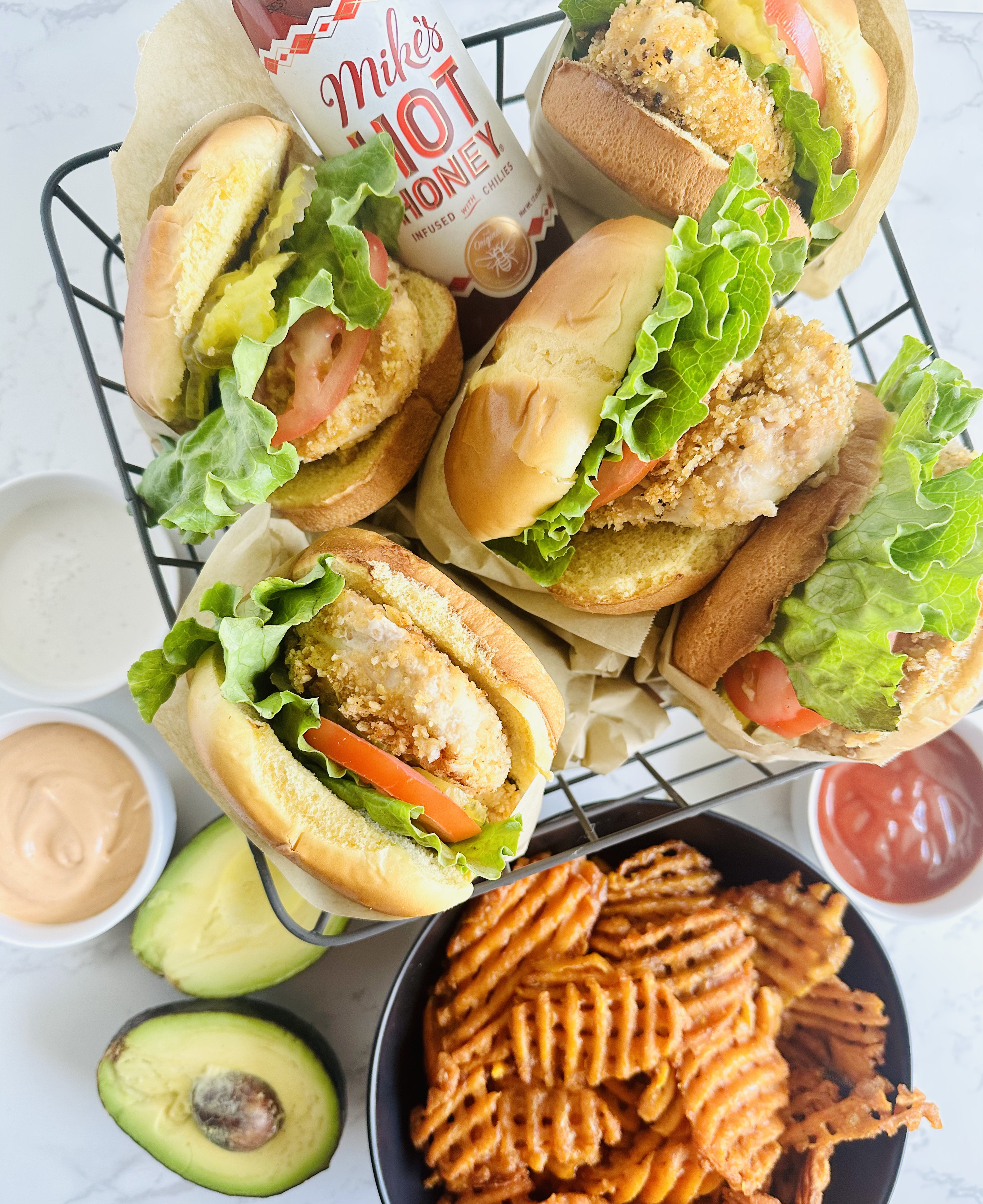 Hot Honey BBQ Chicken Sandwich