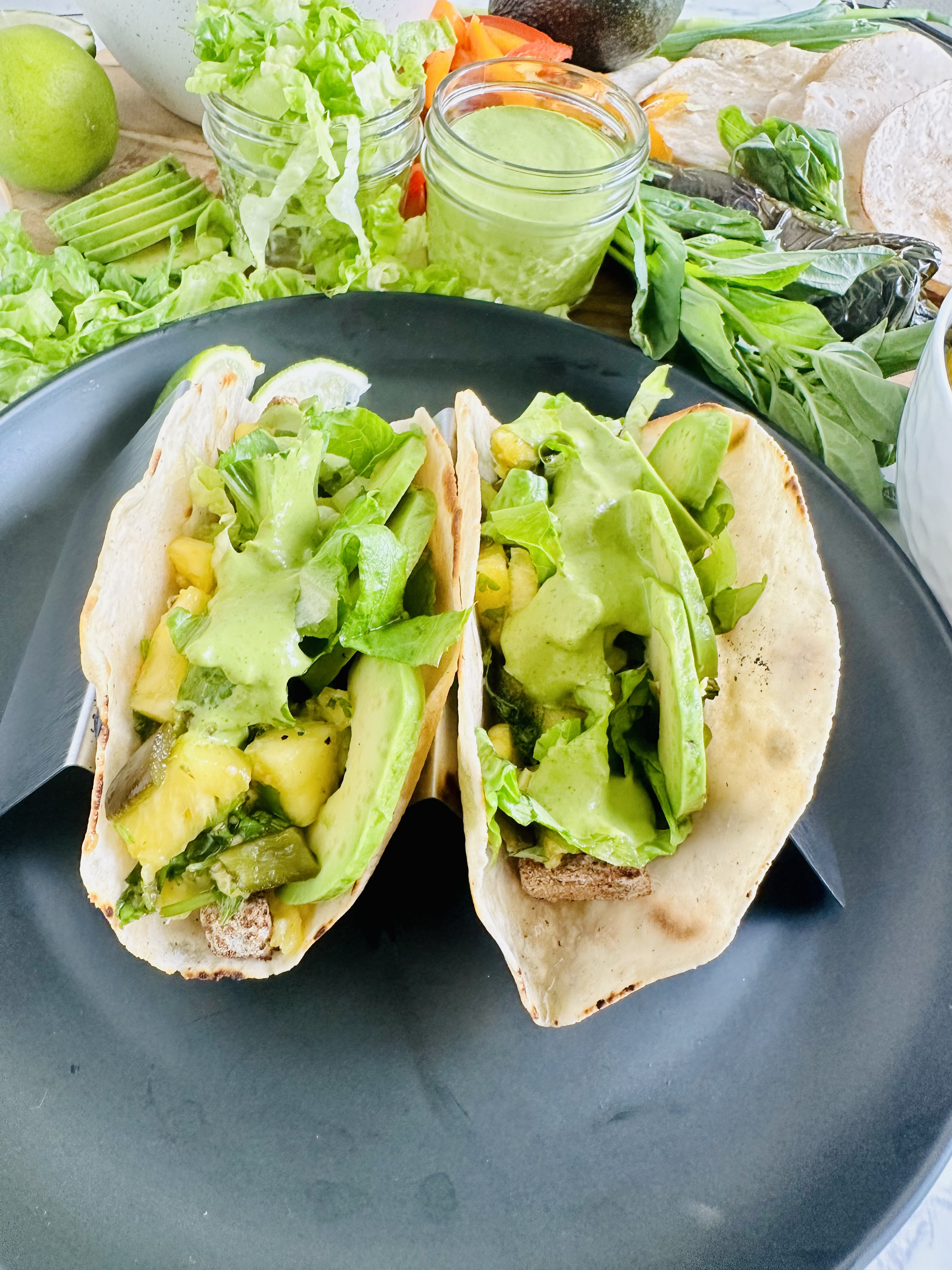 Vegan Hawaiian Tacos