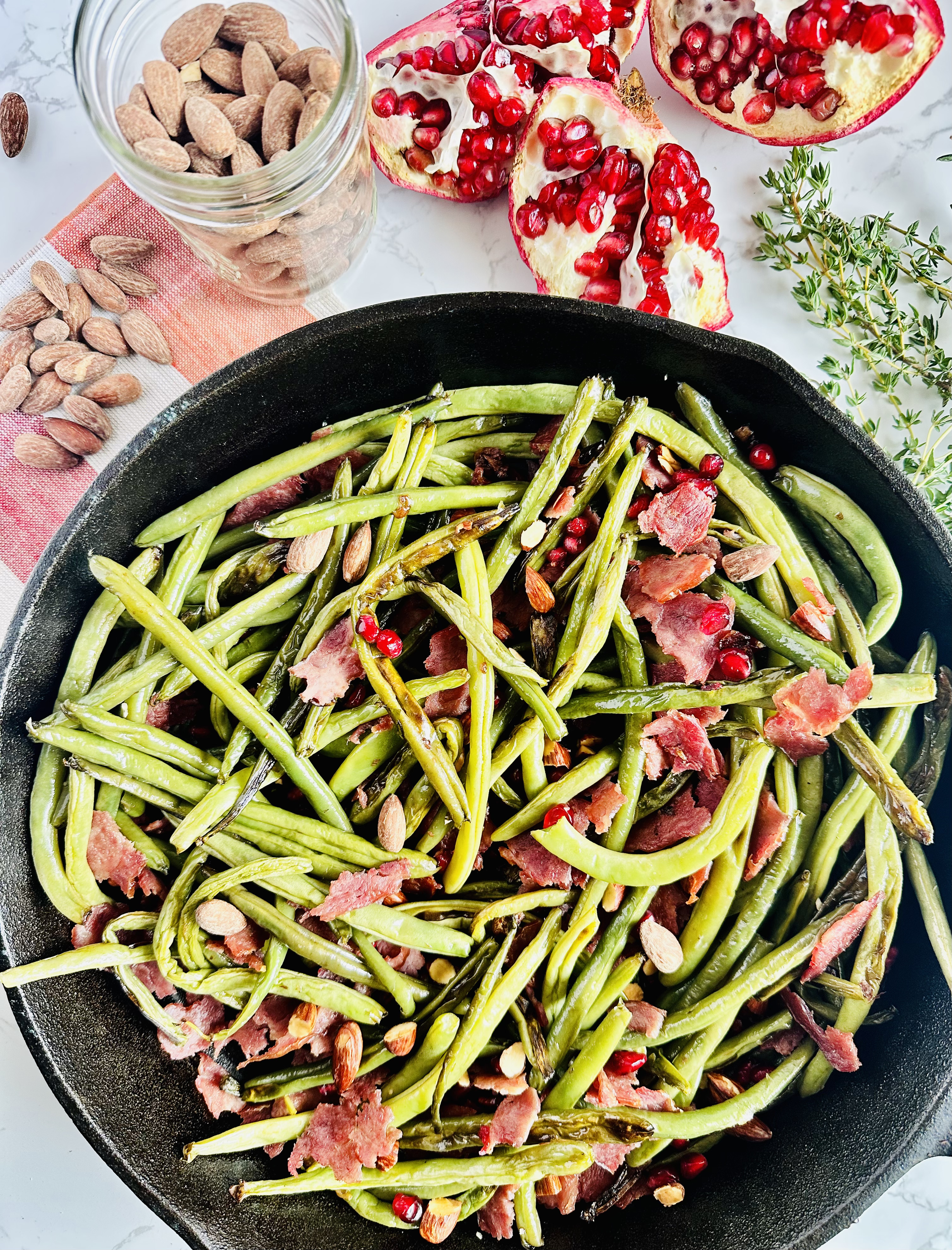 Sautéed Green Beans with Crispy Bacon