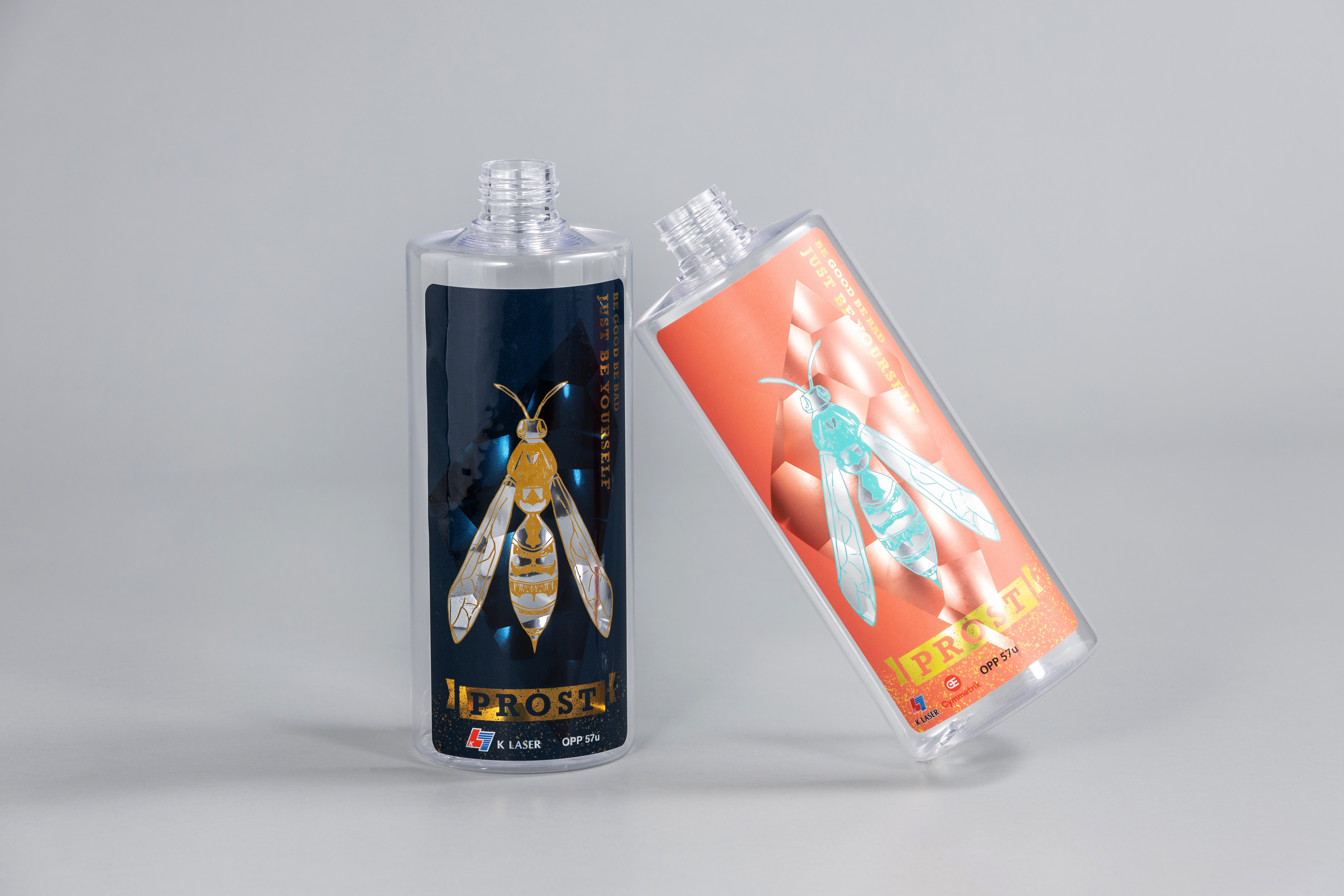 Bottle label ft. fresnel lens