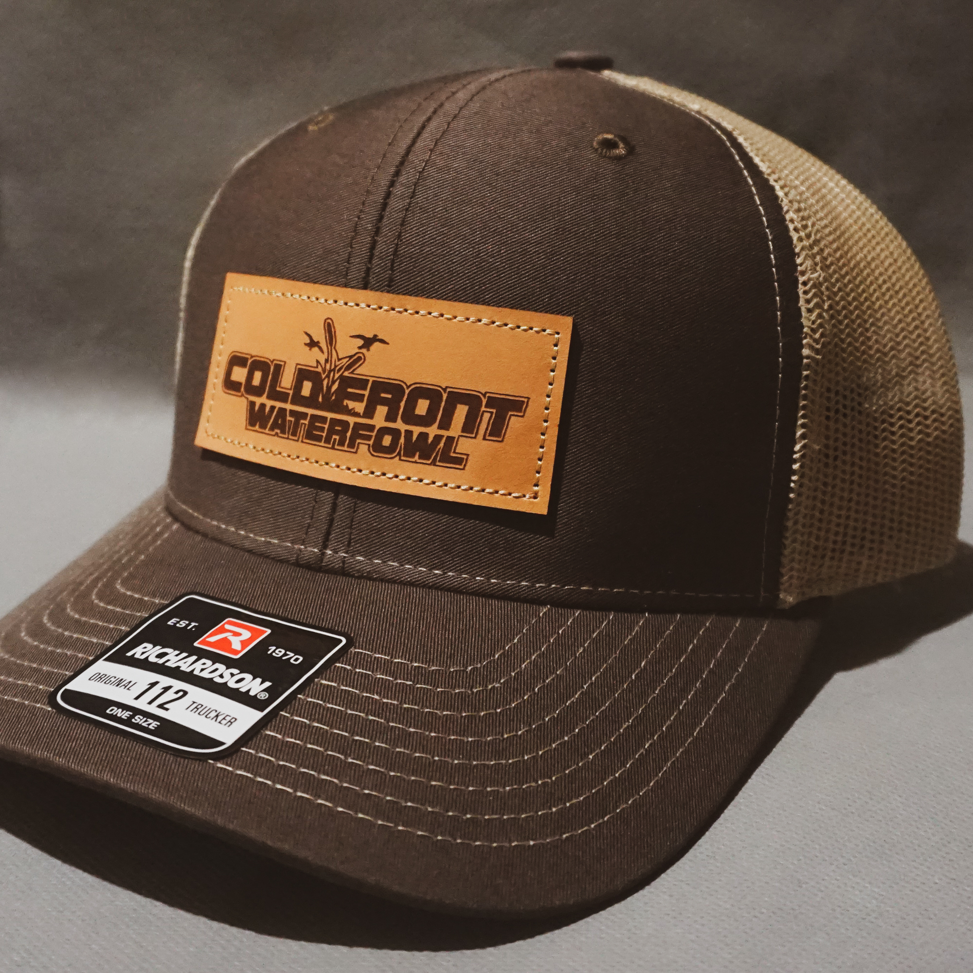 Brown/Tan Cattail Patch Hat | Cold 