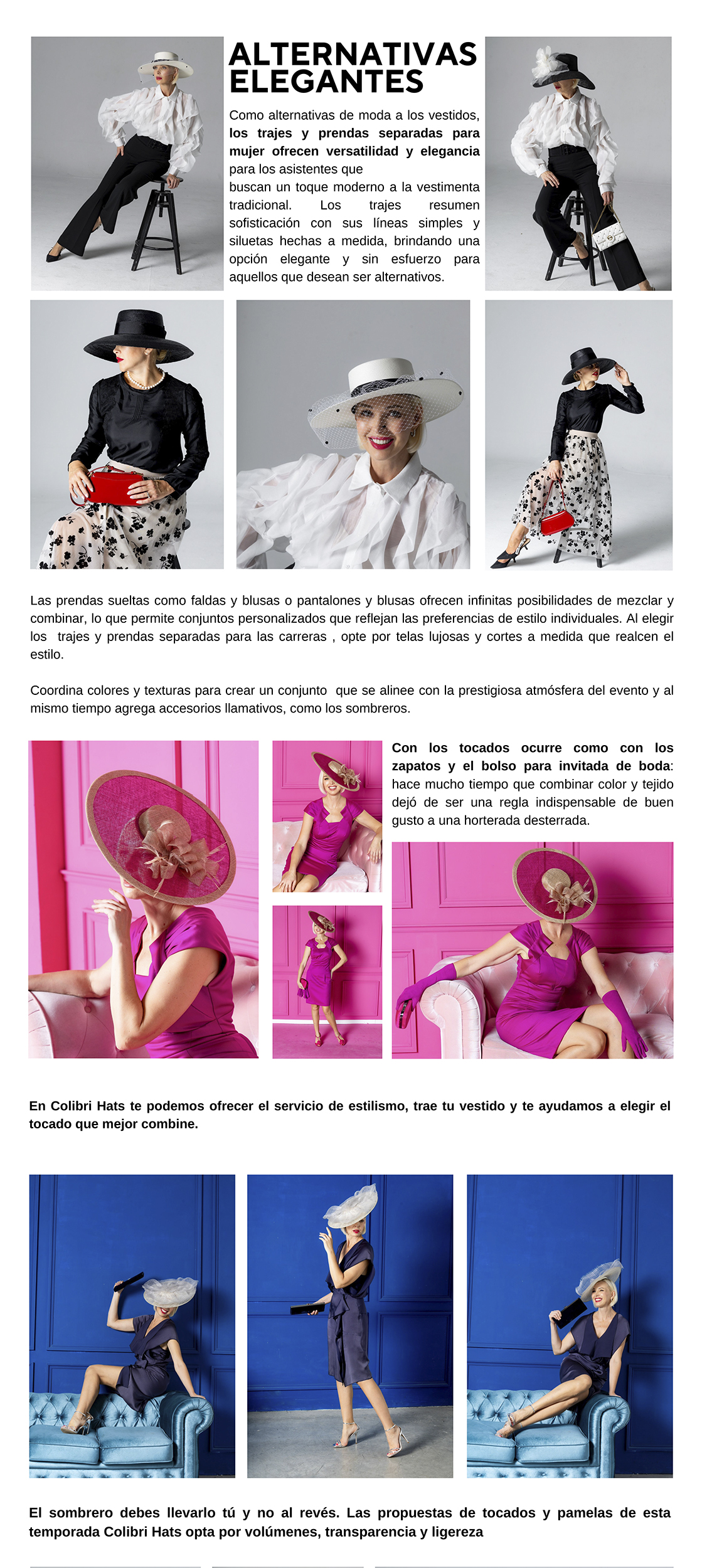 Tocados y Pamelas Colibri Hats