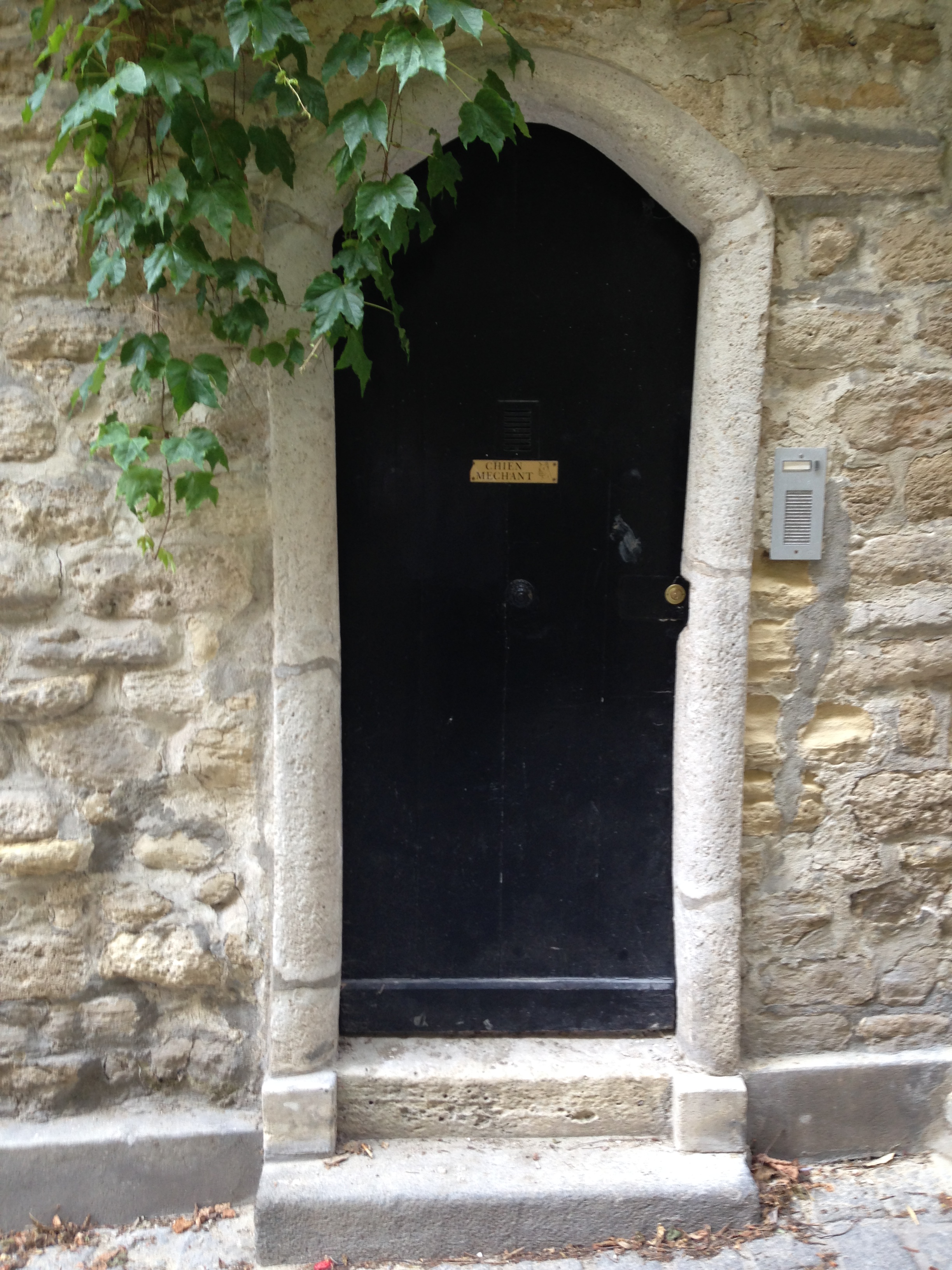 An intriguing gateway in a 16th arrondissement lane