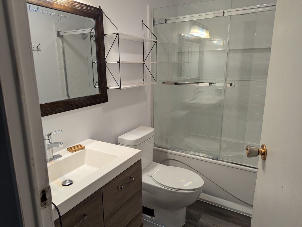 Shawnigan bathroom reno finished