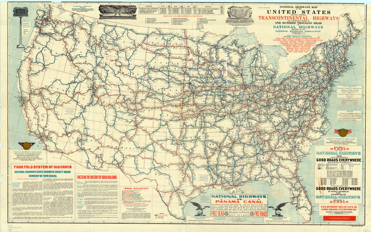 Us Road Map Highways United States Of America USA Roads Water And Default 