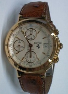 Collector Studio Fine Automotive Memorabilia 1980s Ferrari Cartier Gold Watch