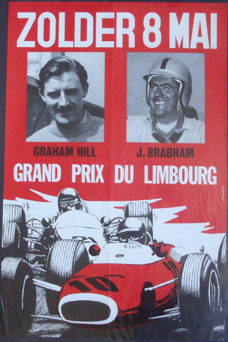 1966 Belgian Gp F2 Race Poster
