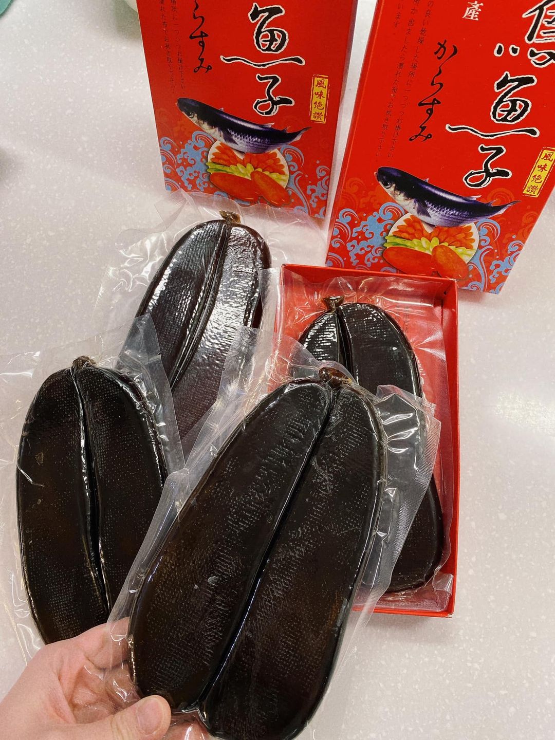 竟然收到黑色烏魚子！俗稱血子