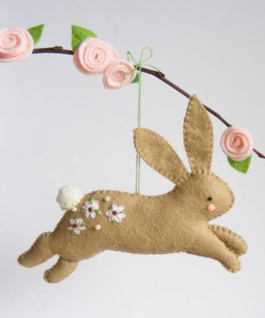 bunny felt pattern