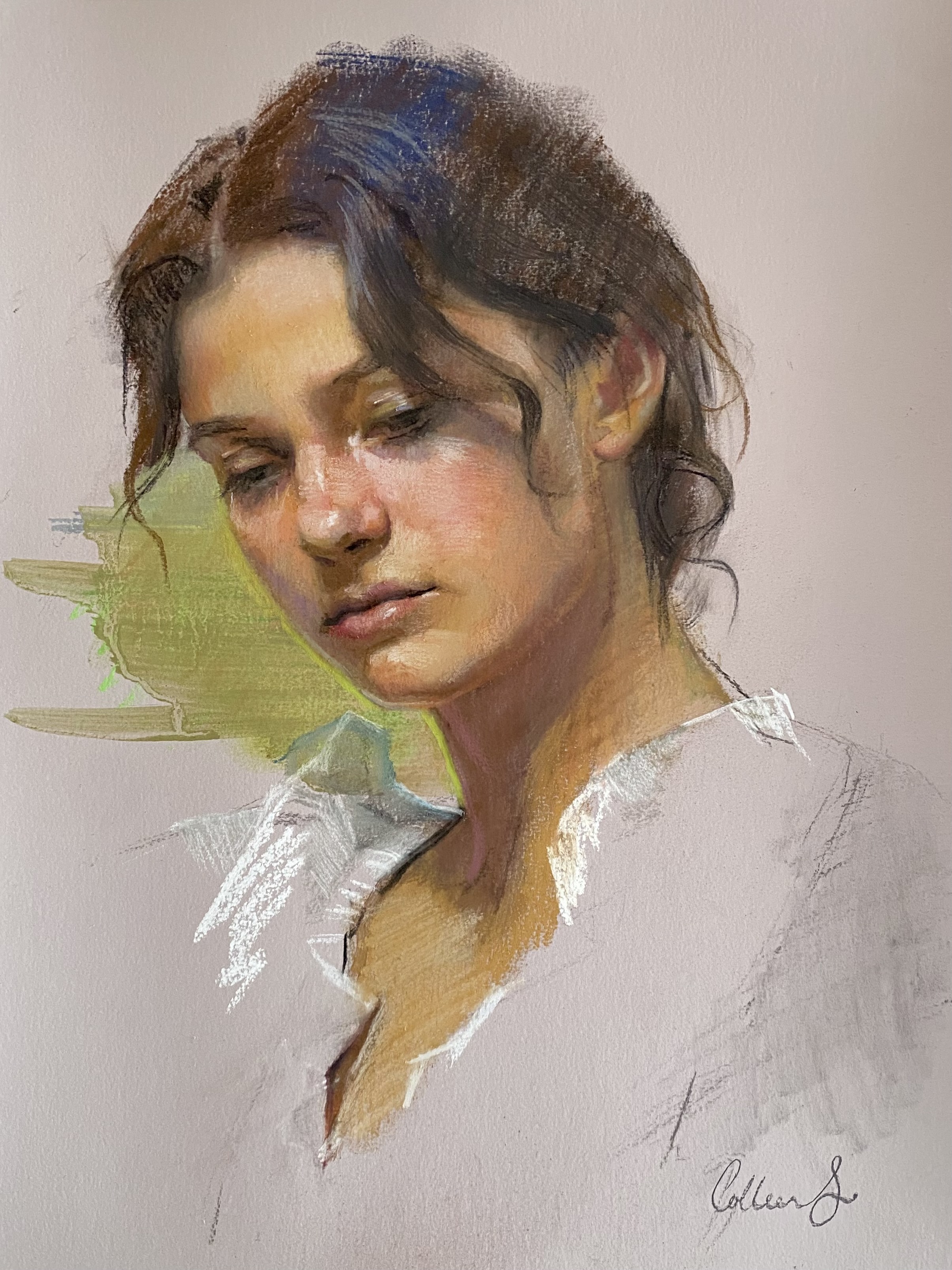 Girl in the white blouse