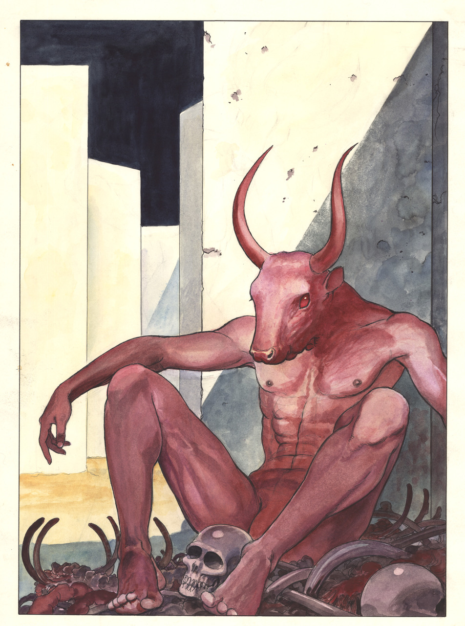 Milo Manara, Romanzo musicale. Minotauro,1995, collezione dell'autore