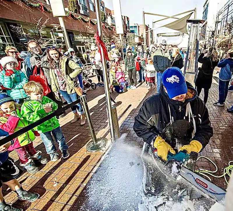 Ice Sculpting Demonstrations Colorado Ice Works