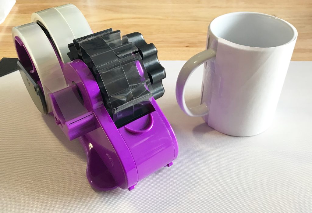 Photo of the clear heat resistant tape and dispenser used for today's project.