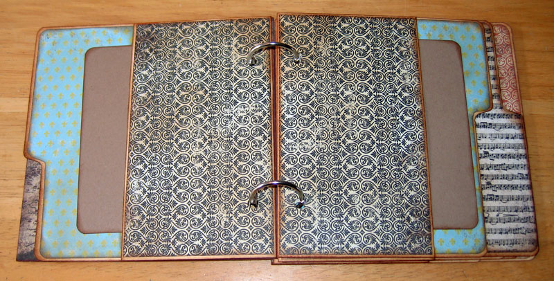 Pages 4 and 5 of today's Flashback Friday File Folder Mini Album.