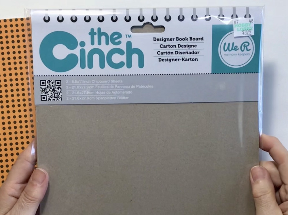 Photo showing the Designer Book Board used to finish off today's project by We R Memory Keepers. 