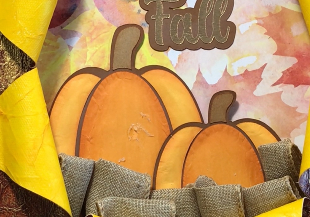 Photo showing the hot glue blob mistake I made while creating today's project. 