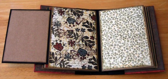 Photo of pages 6 and 7 showing the back of the page flip.