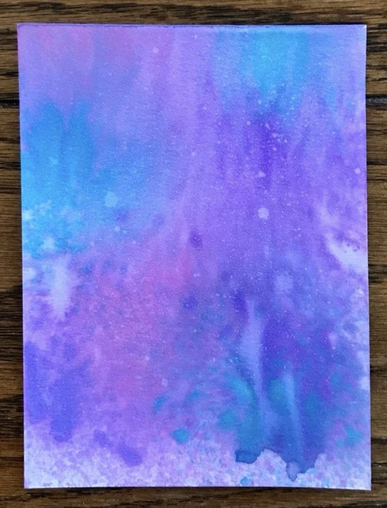 Photo of the second panel used in today's project Before sealing with Micro Glaze.