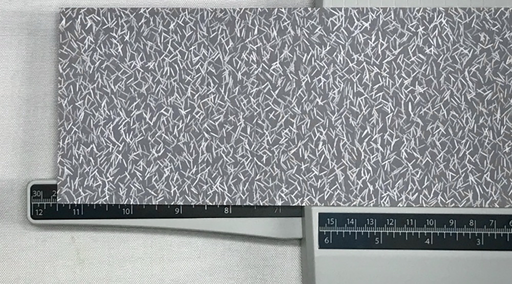 Photo showing the length of the pattern paper needed for today's post.