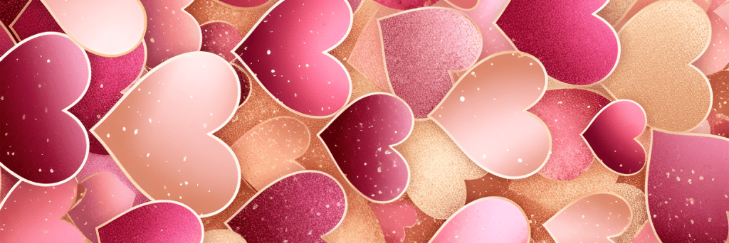 Photo of the Romantic Heat Valentine's background used for today's Sublimating Pens with HTVRont Phone Case Heat Press project.