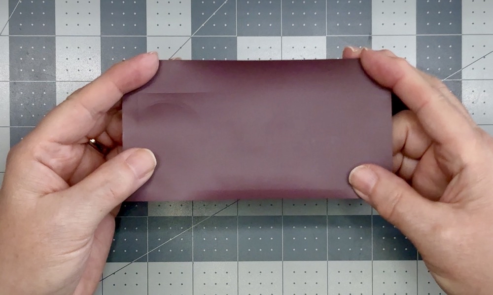 Screen shot showing the back side of the incorrectly placed HTV on the cutting mat.