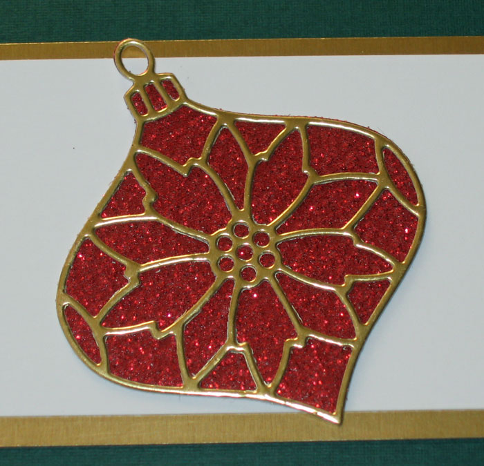 Photo of the 4th Christmas ornament die from Elizabeth Craft Designs used for today's post.