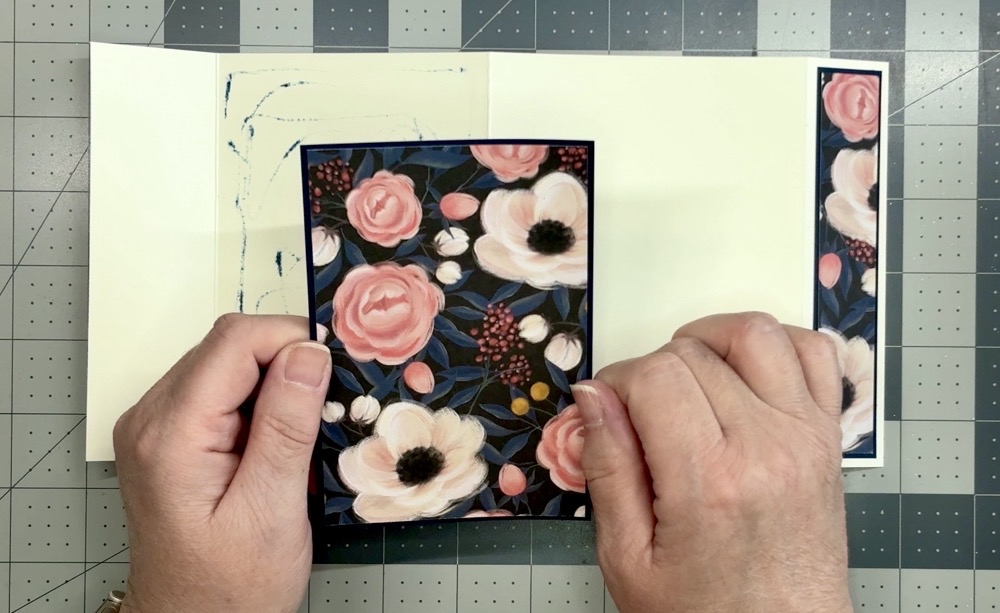 Screen shot showing the back 3” panel after removing it from the card base because it was glued on upside down. 