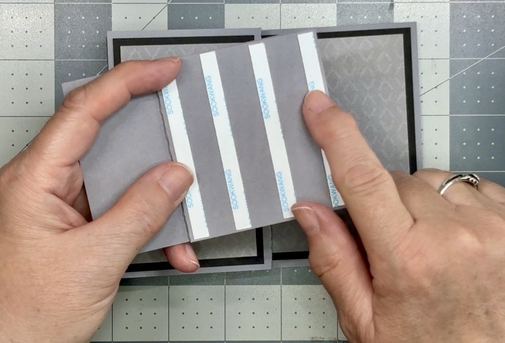 Screen shot showing the quarter inch scor-tape applied to the small right-side panel.