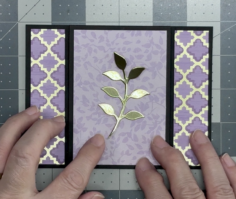 Screen shot showing the die cut leafy branch from Paper Rose