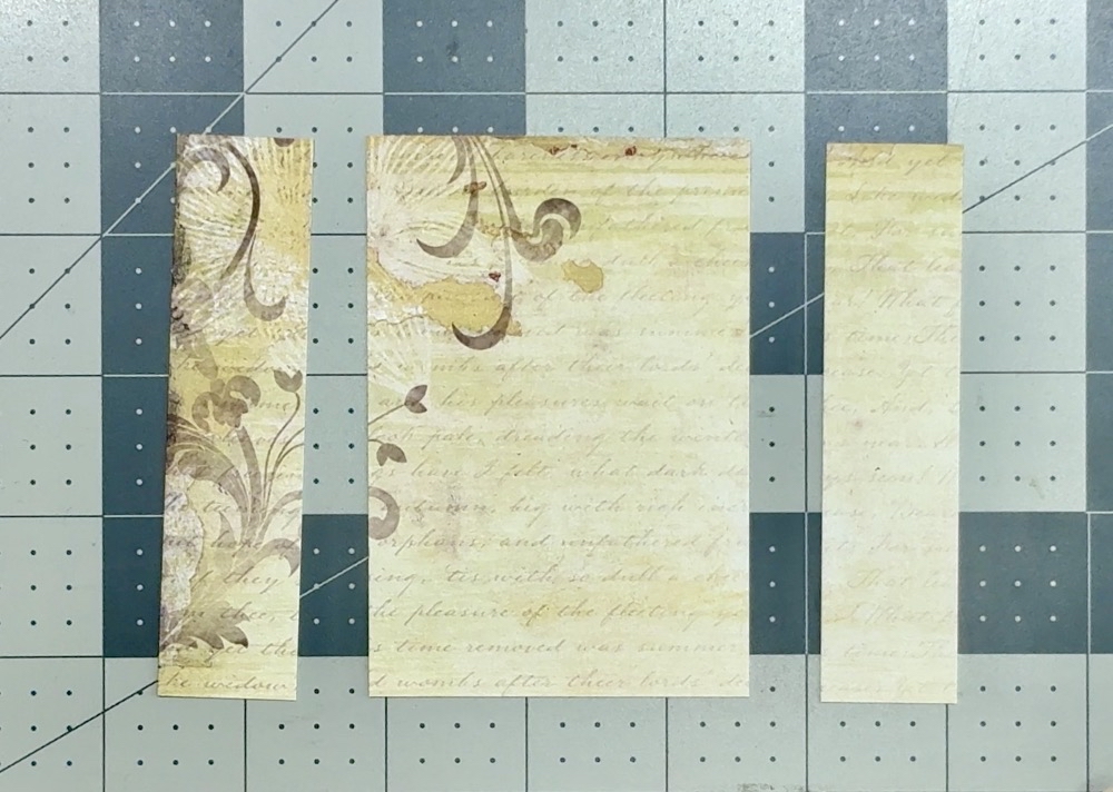 Screen shot showing the finished cuts for the second card in today’s post.