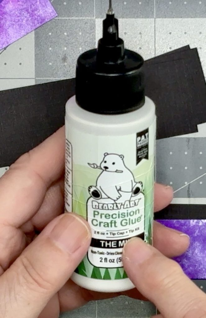 Screen shot showing the Bearly Art Precision Craft Glue that I’m using to adhere the project together.