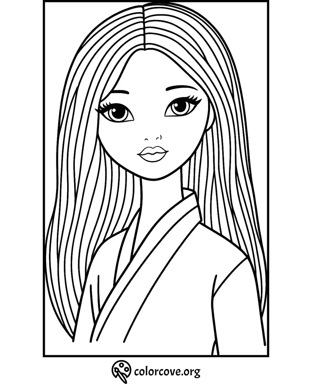 24 free barbie coloring pages