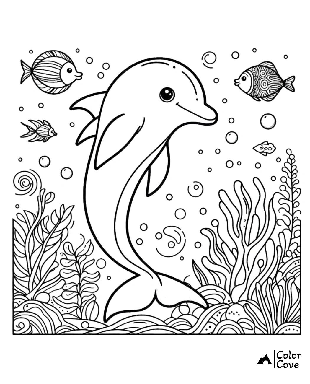 37 free dolphin coloring pages
