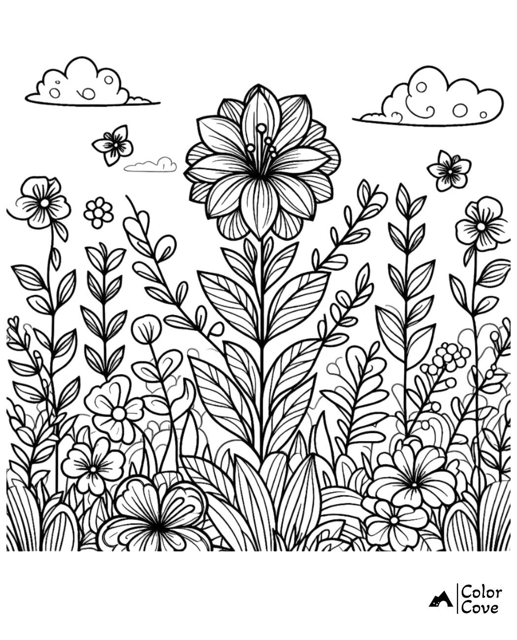35 free flower coloring pages