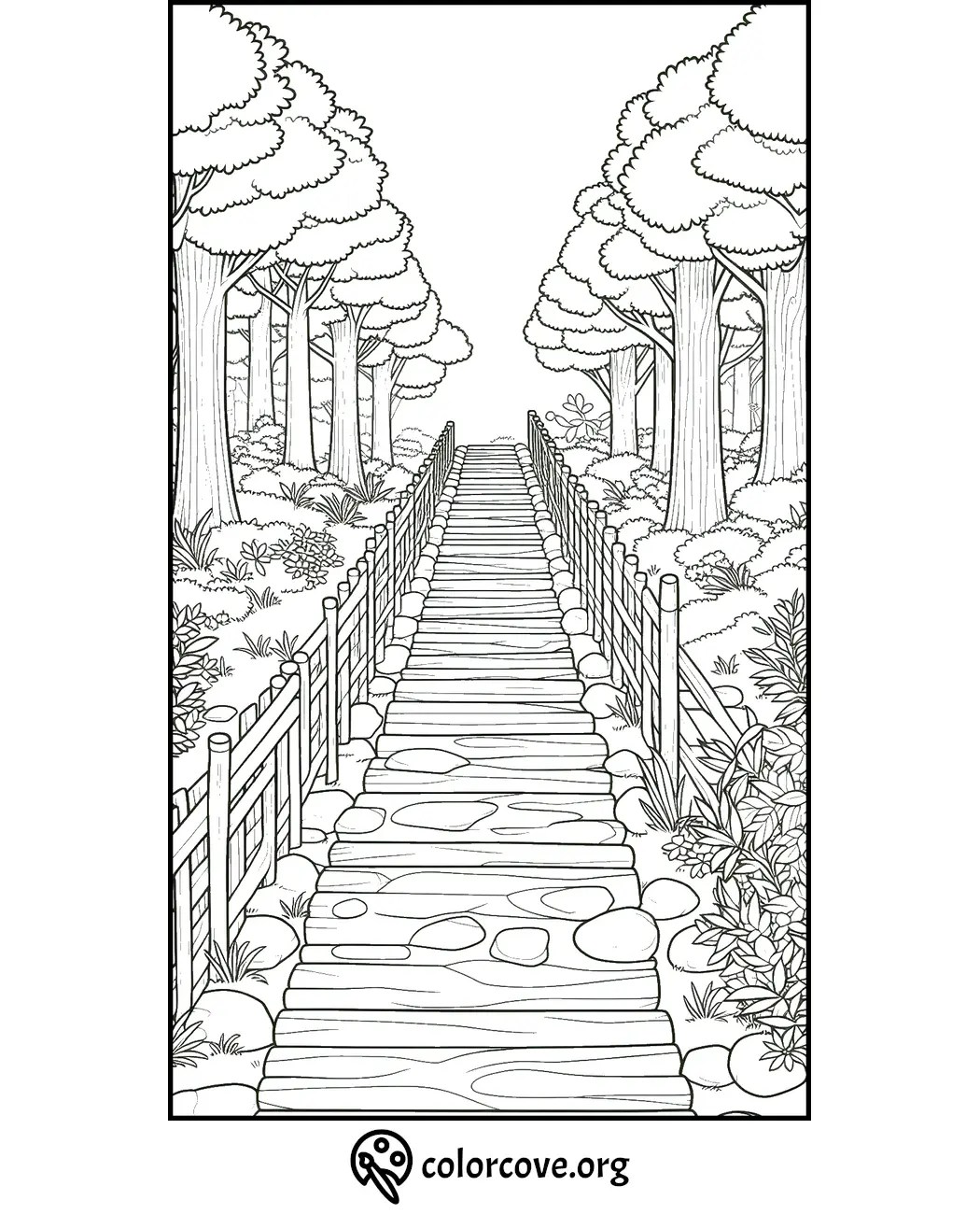 20 free forest coloring pages
