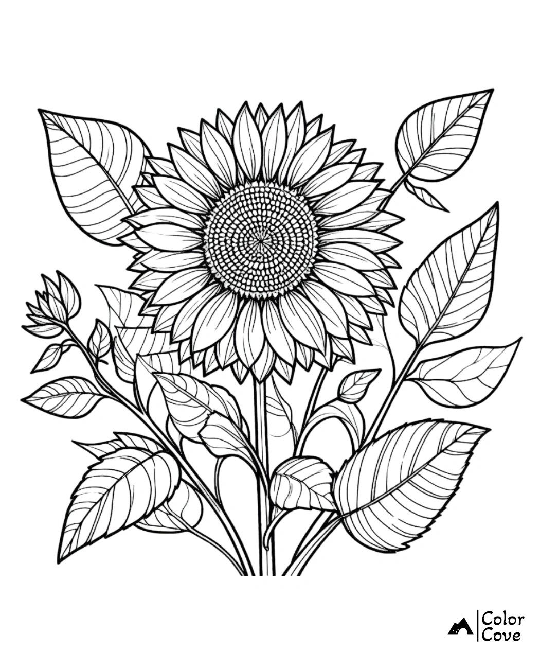 37 free sunflower coloring pages