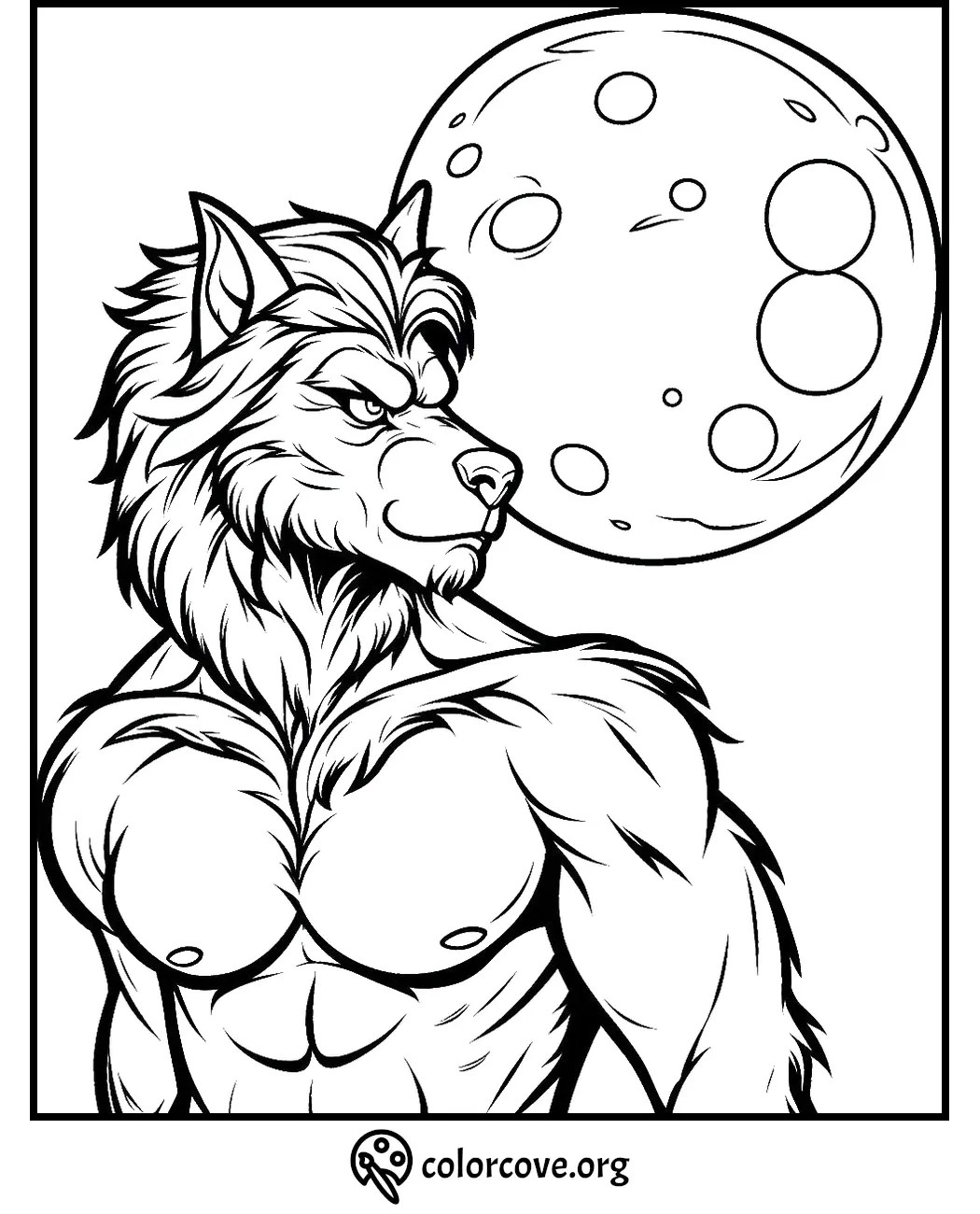 20 free werewolf coloring pages