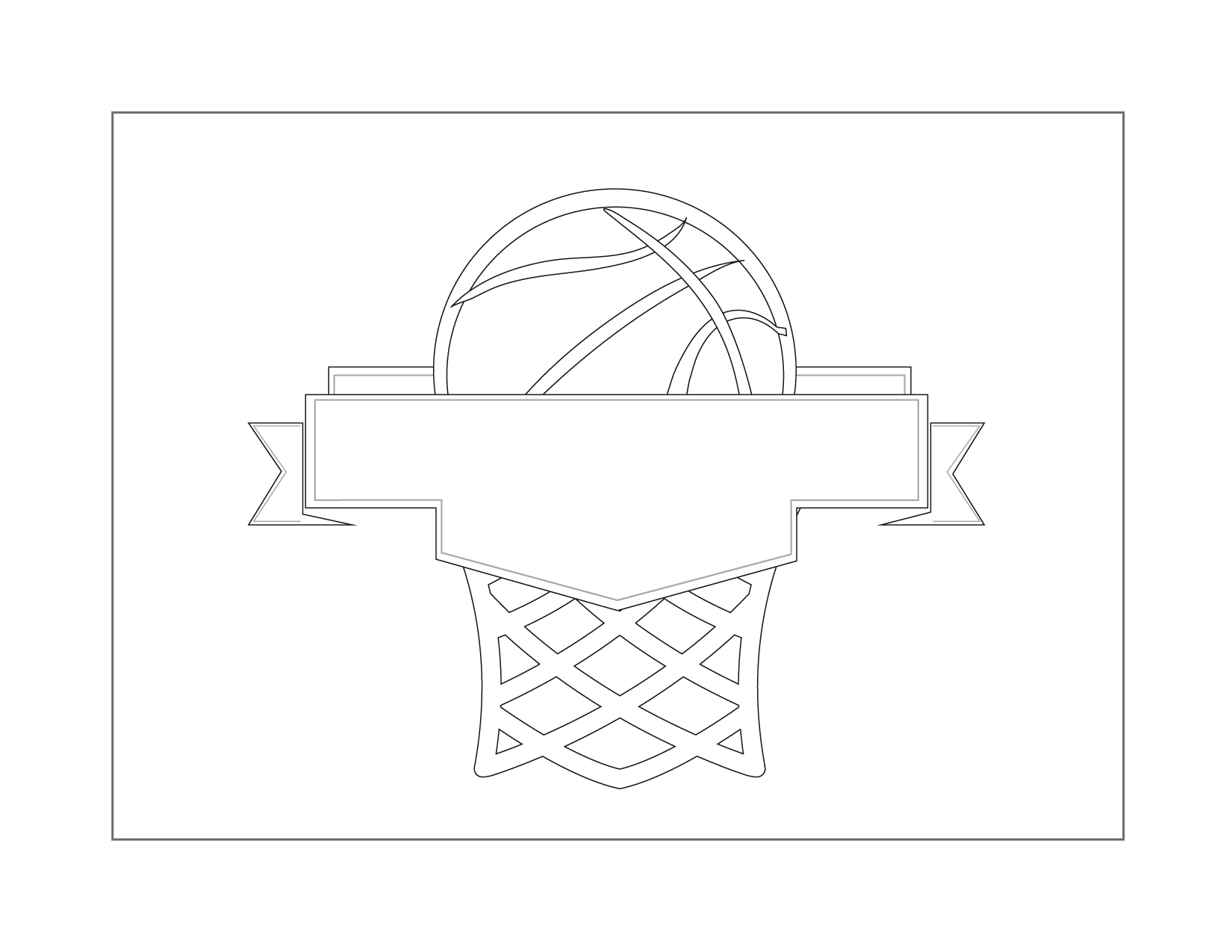 Basketball coloring pages