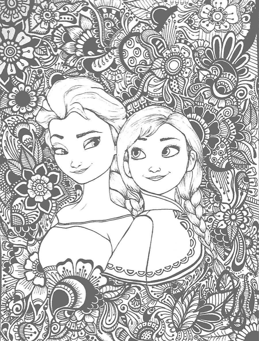 Disney coloring pages for adults