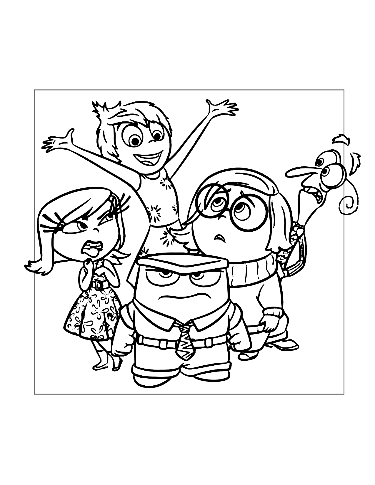 Inside out coloring pages