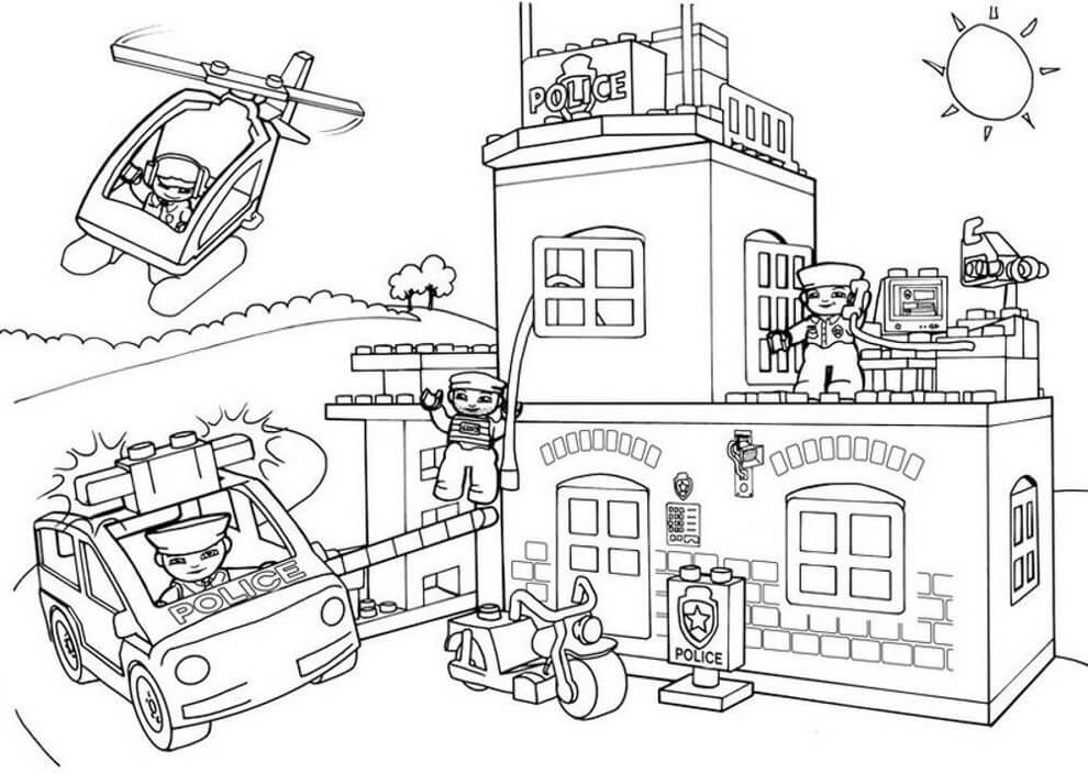 Many children dream of becoming superheroes, astronauts, rock stars, teachers, firfighters, police officers, detectives, athletes or even scientists. Lego Police Coloring Pages Coloring Rocks