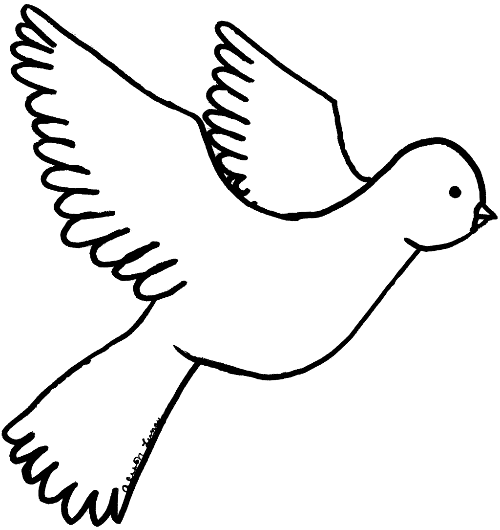 Dove coloring pages