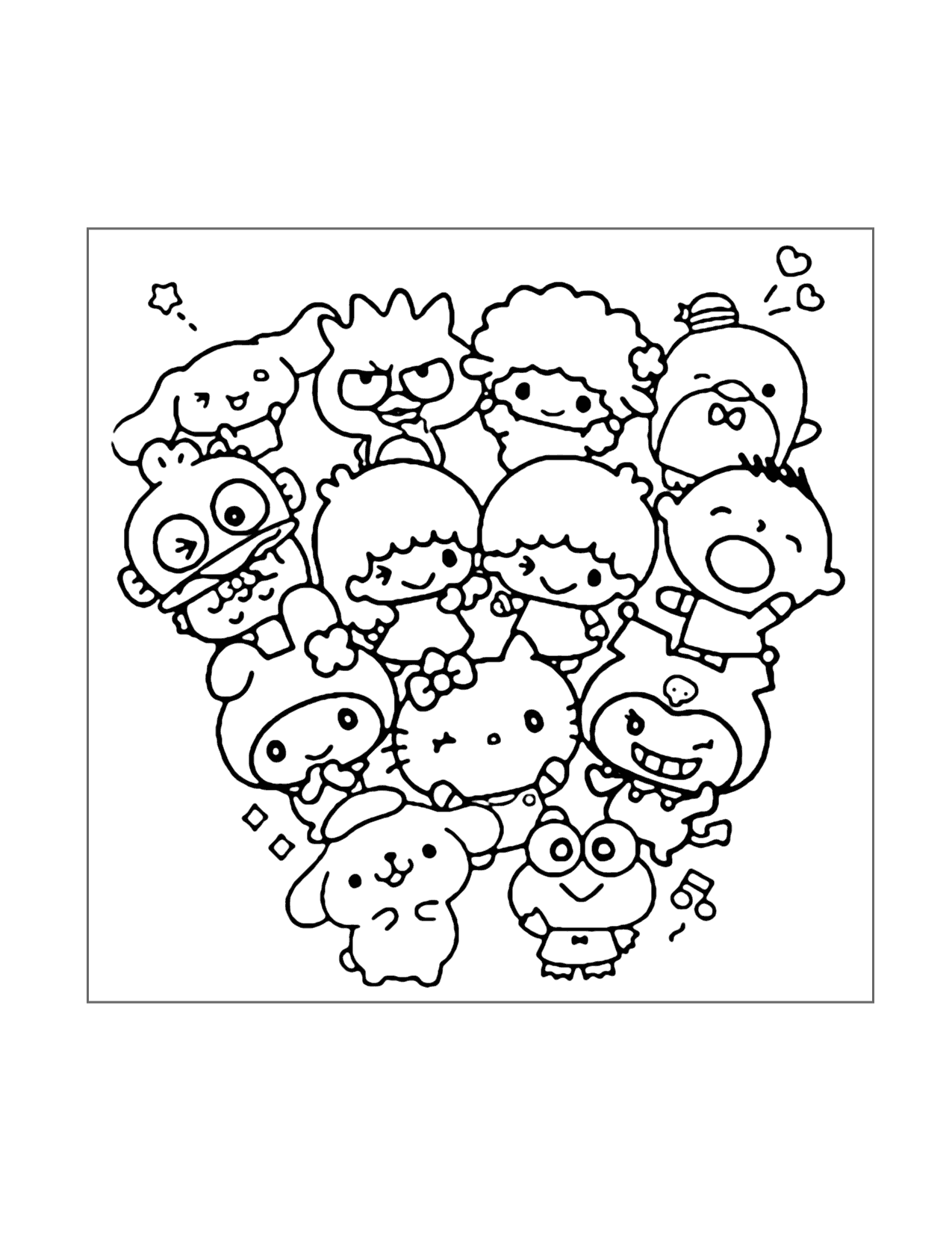 Sanrio coloring pages