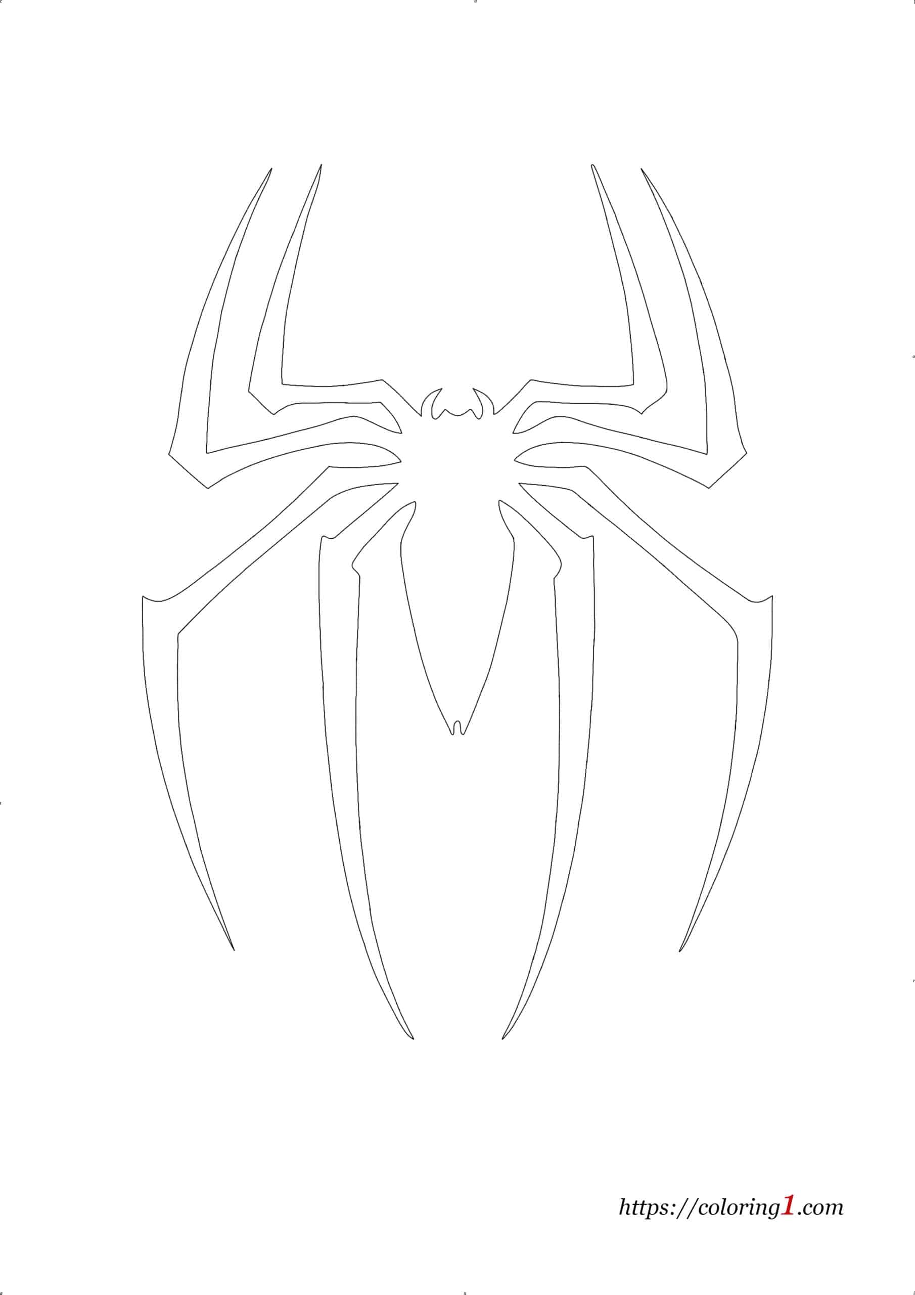 How to draw spiderman logo
