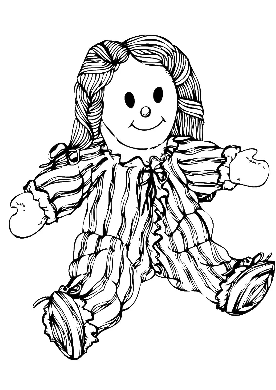 Dolls coloring pages